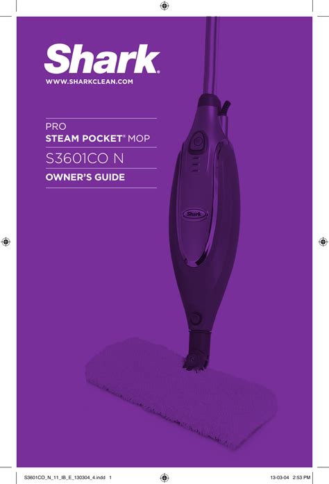 Also for: S3501bb n. . Shark steam mop manual